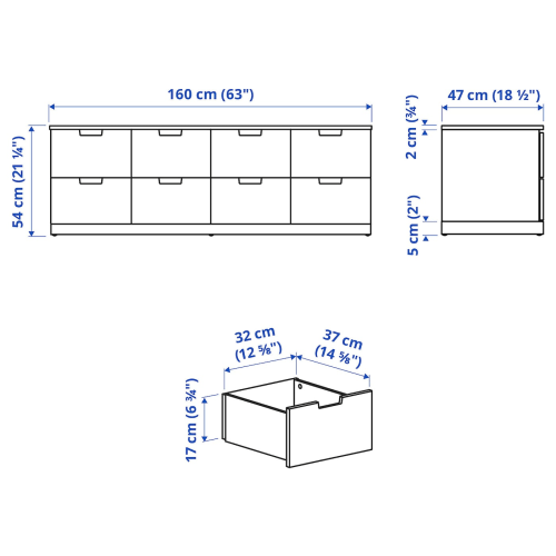 Nordli chest on sale of 8 drawers